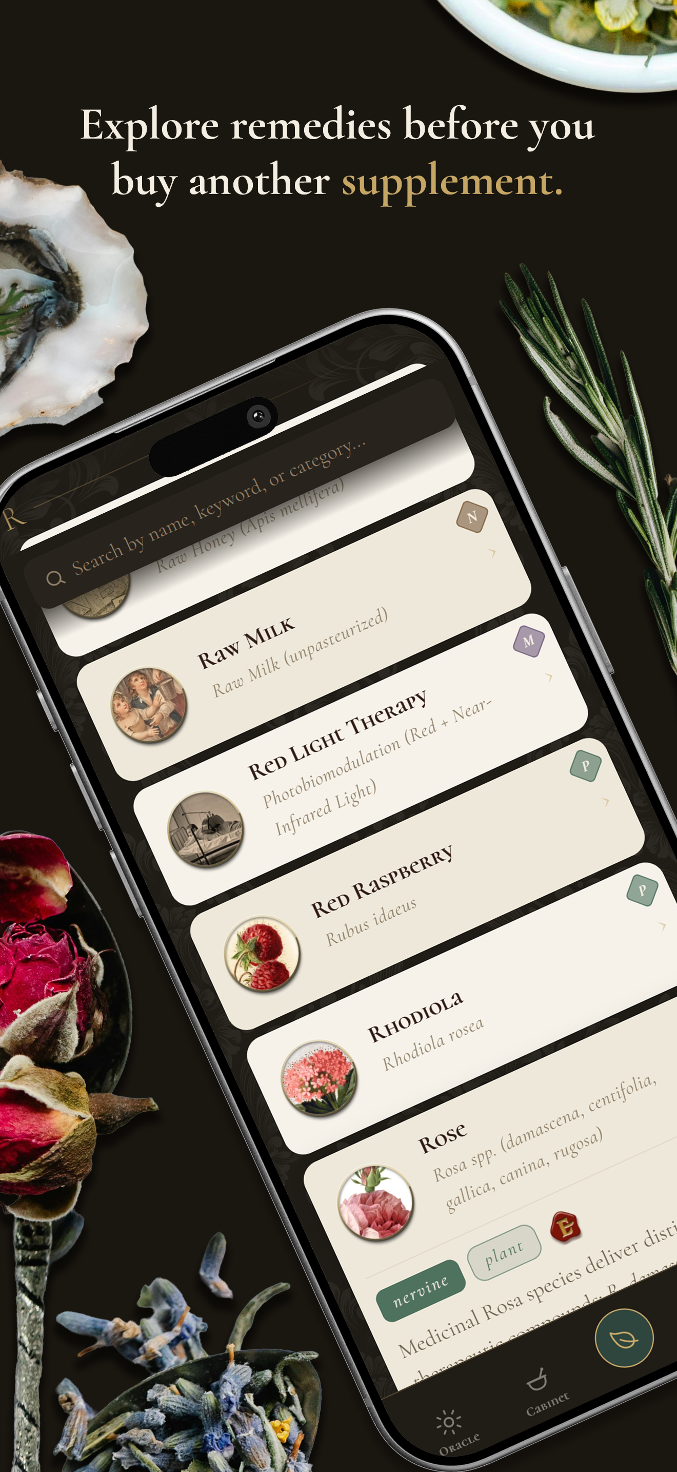 Viridia app screen 1
